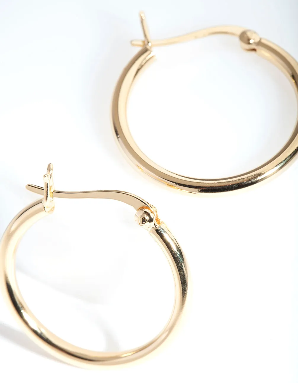 Gold Plated Sterling Silver Hoop Earrings sold by lovisa product image thumbnail 3