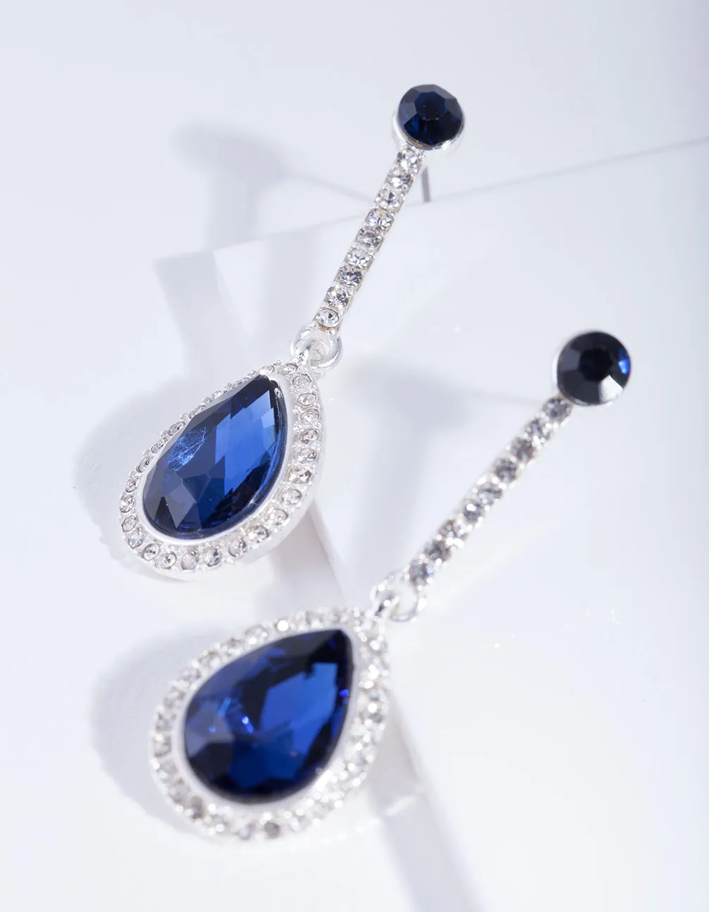 Silver Blue Teardrop Earrings sold by lovisa product image thumbnail 3