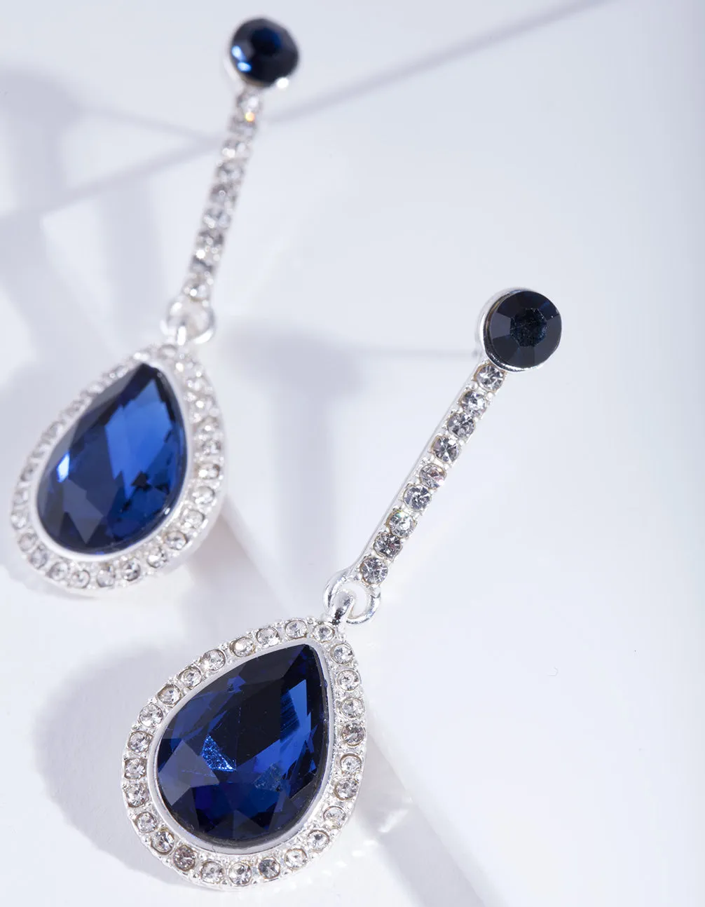 Silver Blue Teardrop Earrings sold by lovisa product image thumbnail 2
