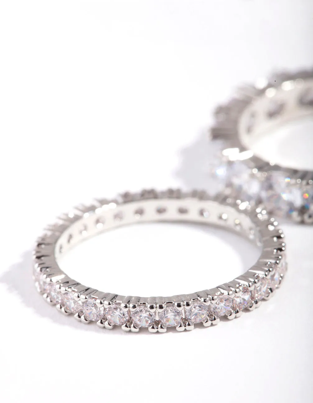 Silver Cubic Zirconia Ring Set sold by lovisa product image thumbnail 3
