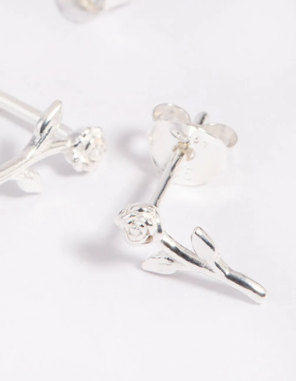 Sterling Silver Rose Stud Earrings sold by lovisa product image thumbnail 3