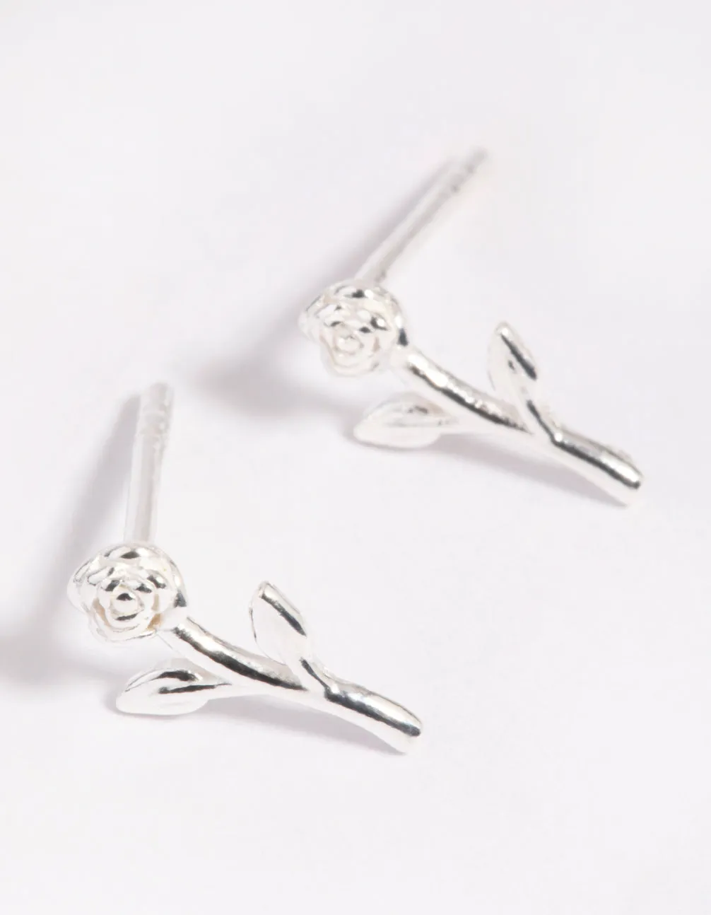 Sterling Silver Rose Stud Earrings sold by lovisa