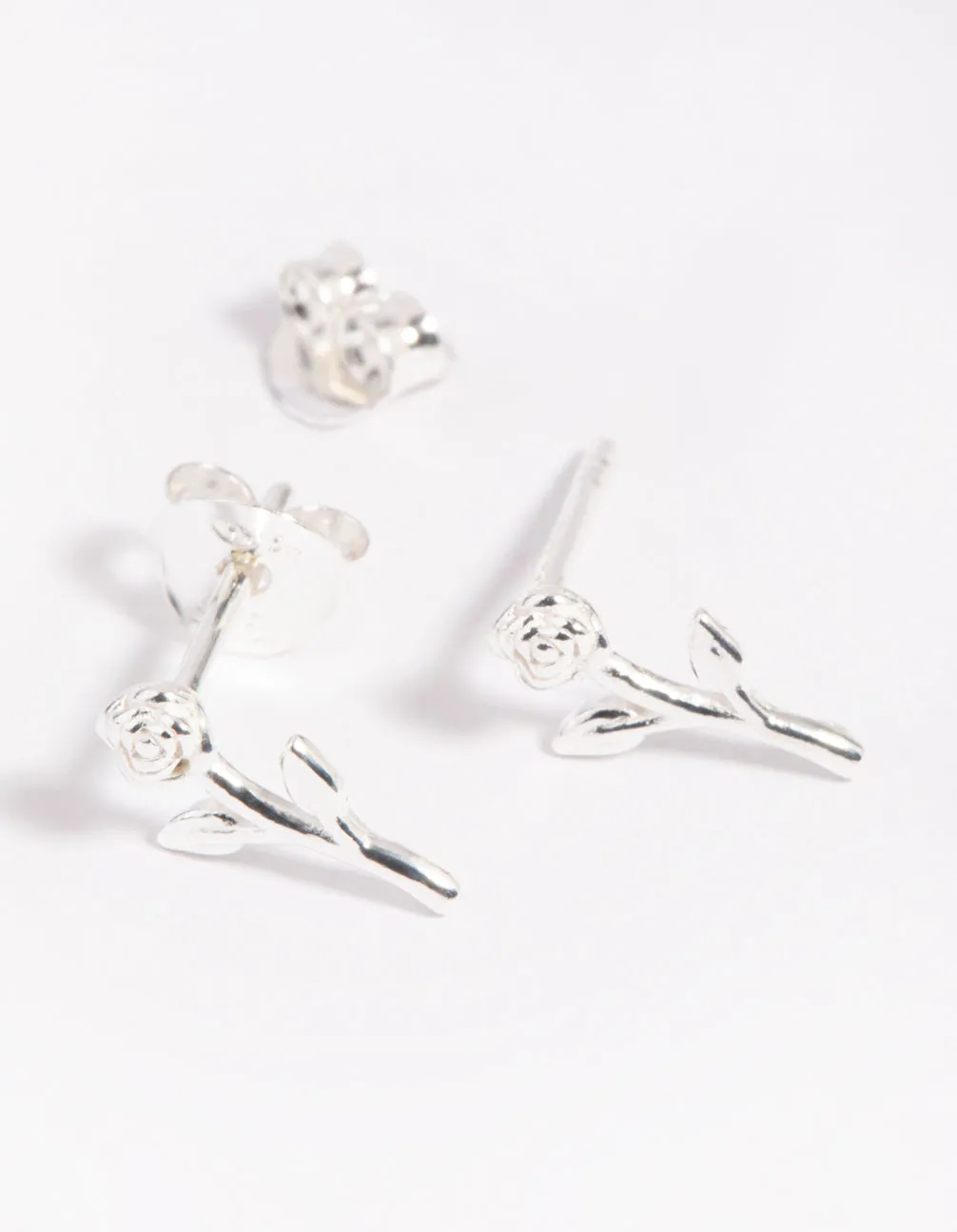 Sterling Silver Rose Stud Earrings sold by lovisa product image thumbnail 2