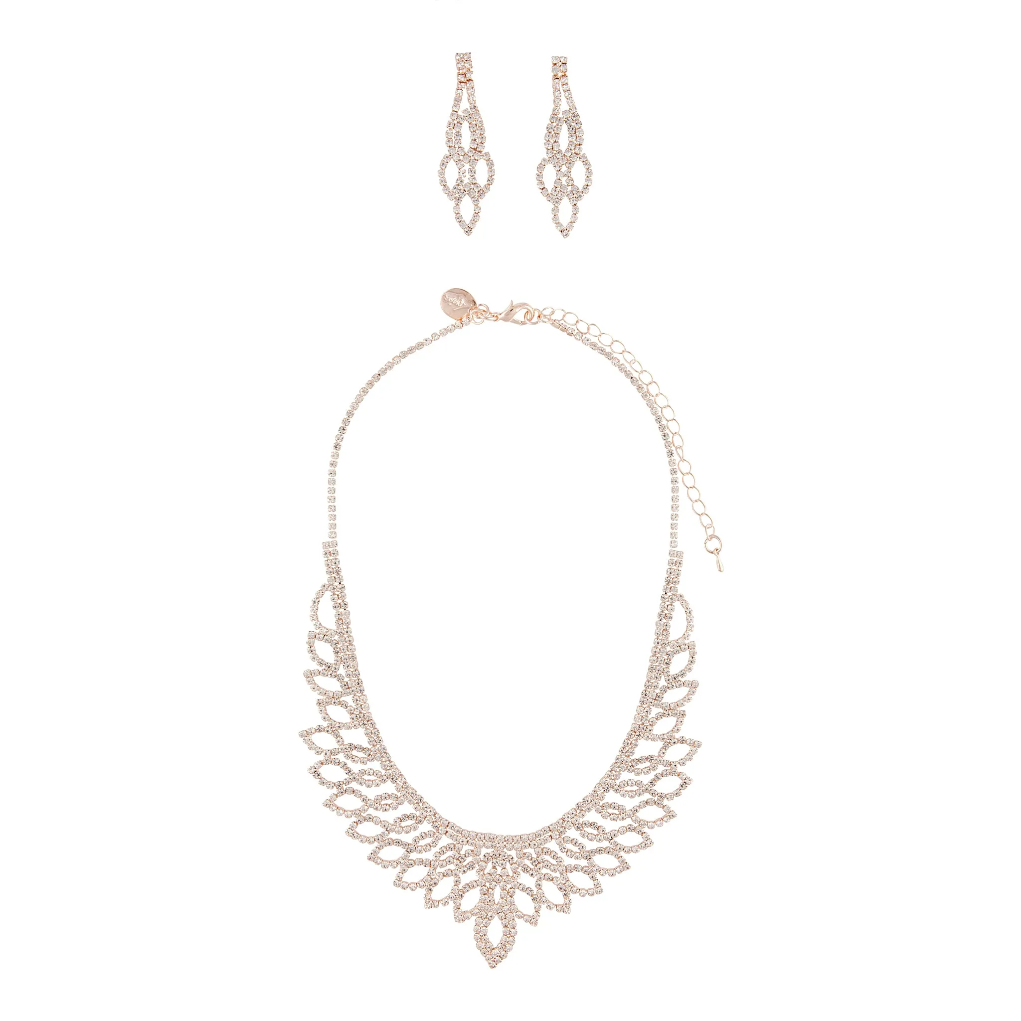 Rose Gold Decorative Diamante Set sold by lovisa