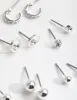 Silver Mini Hoop & Stud 8-Pack Earring sold by lovisa