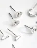 Silver Mini Hoop & Stud 8-Pack Earring sold by lovisa