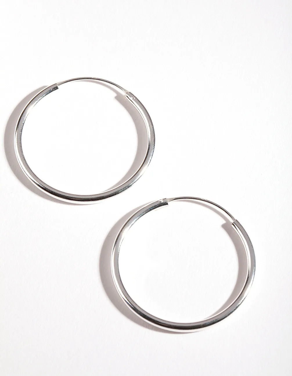Sterling Silver Thick Hoop Earrings 30MM sold by lovisa