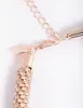 Rose Gold Diamante Tube Necklace sold by lovisa