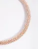Rose Gold Diamante Tube Necklace sold by lovisa