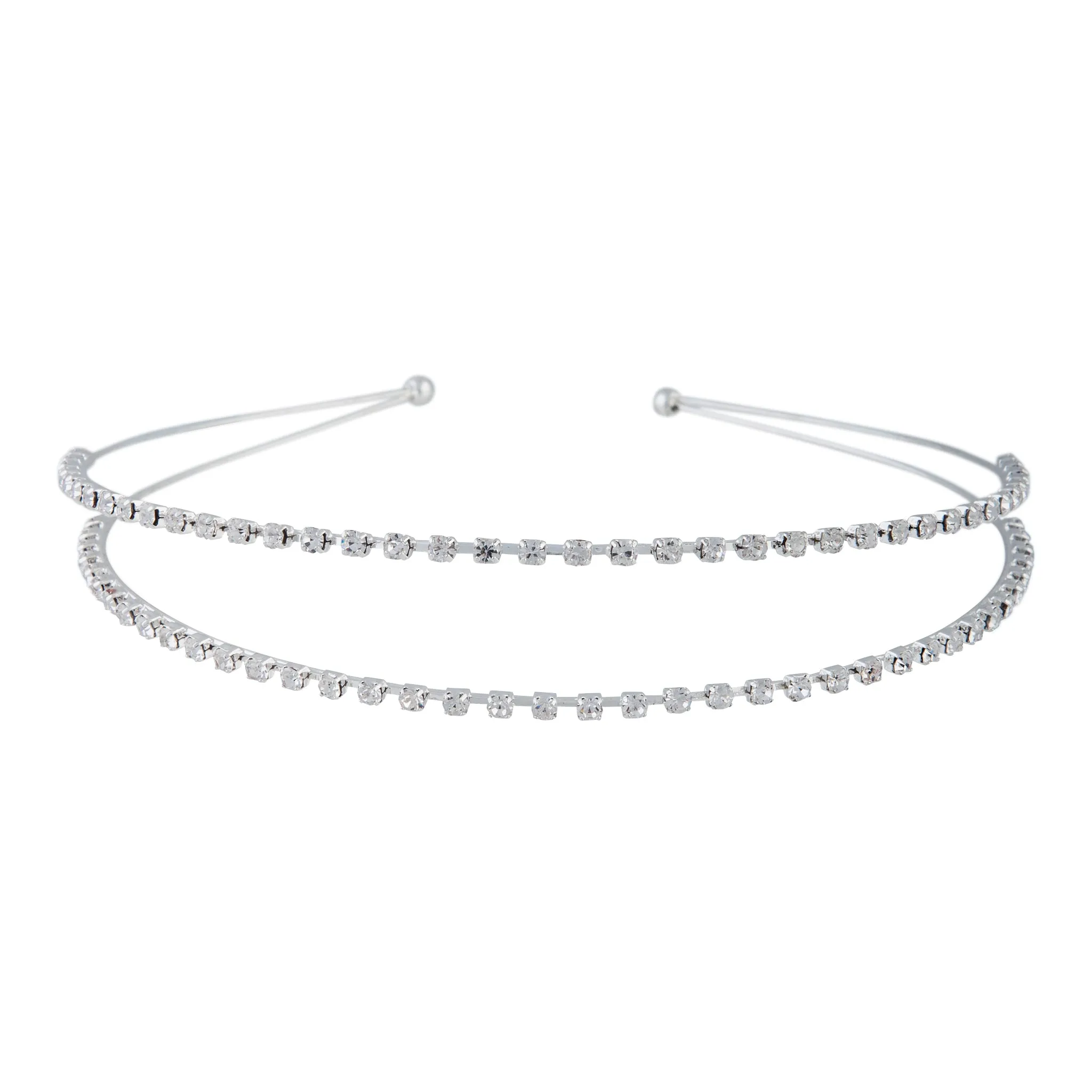Crystal Double Row Alice Band sold by lovisa