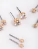Gold Diamante Stud Earring 5-Pack sold by lovisa