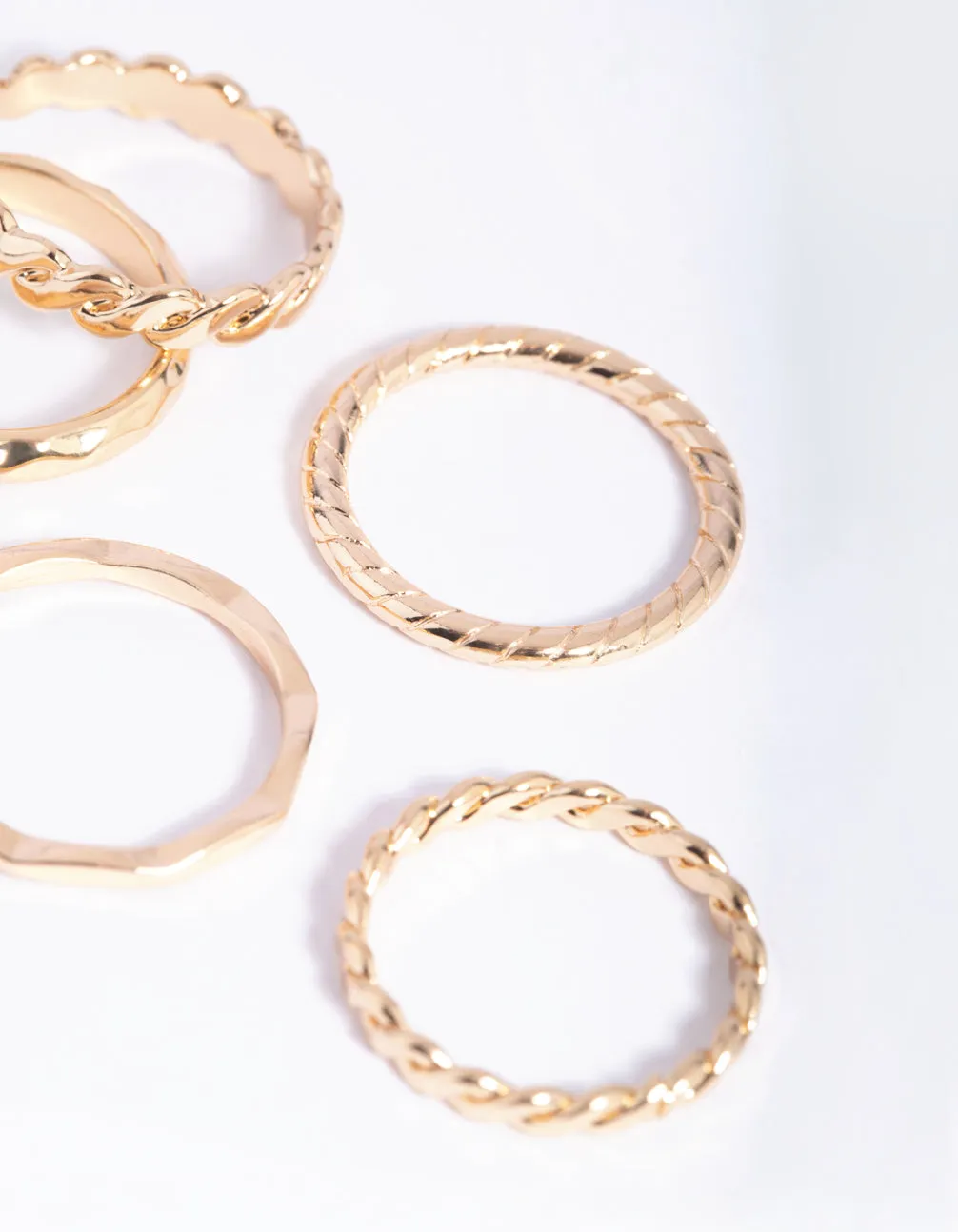 Gold Chain Link Ring 5-Pack sold by lovisa product image thumbnail 3