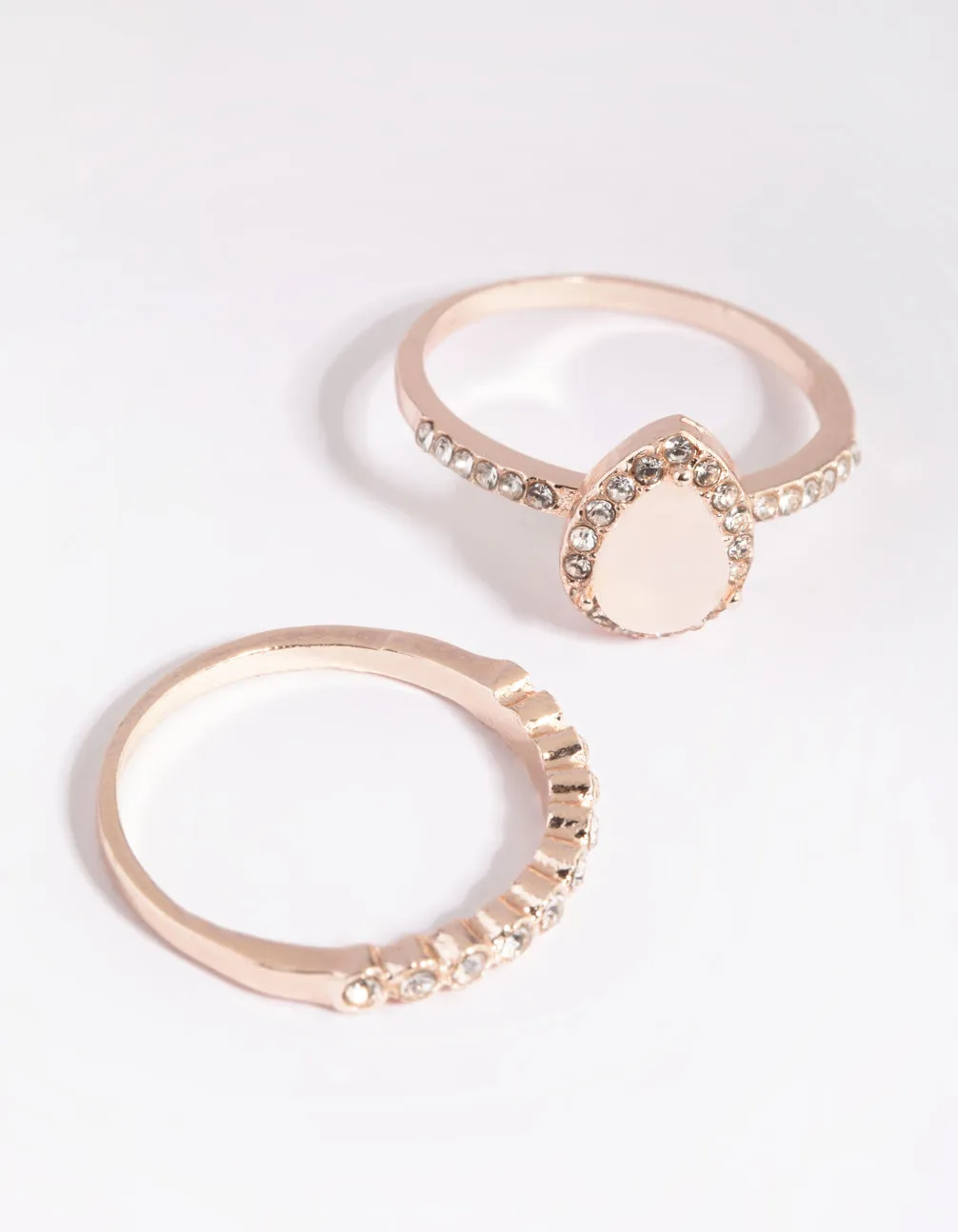 Rose Gold Cat Eye Ring Stack Pack sold by lovisa product image thumbnail 3