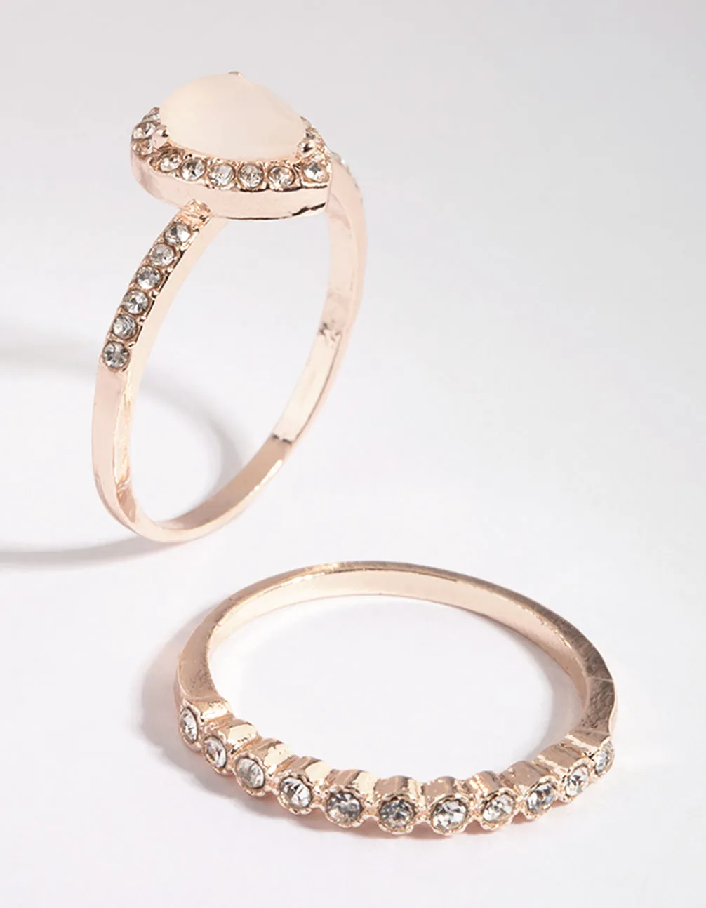 Rose Gold Cat Eye Ring Stack Pack sold by lovisa product image thumbnail 4