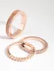 Rose Gold Glitter Ring Stack Pack sold by lovisa
