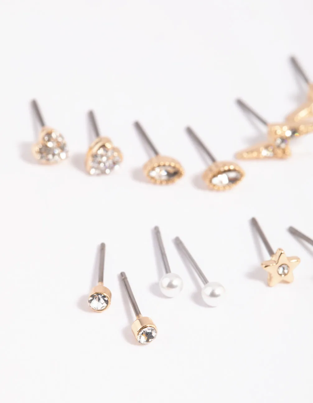 Gold Celestial Pearl Stud Earring 8-Pack sold by lovisa product image thumbnail 3