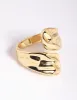 Gold Molten Wrap Ring sold by lovisa