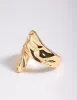 Gold Molten Wrap Ring sold by lovisa