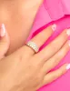 Gold Cubic Zirconia Cluster Ring sold by lovisa