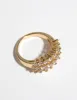 Gold Cubic Zirconia Cluster Ring sold by lovisa