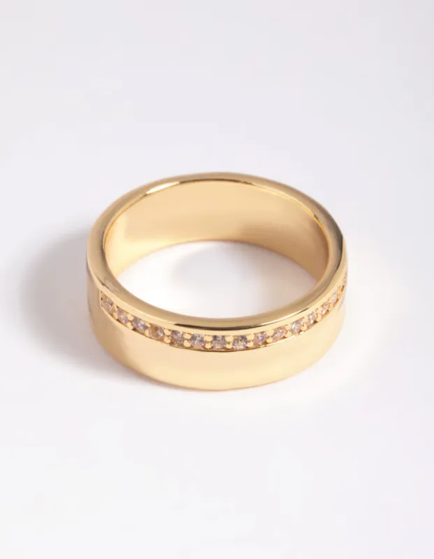 Gold Plated Cubic Zirconia Ring sold by lovisa