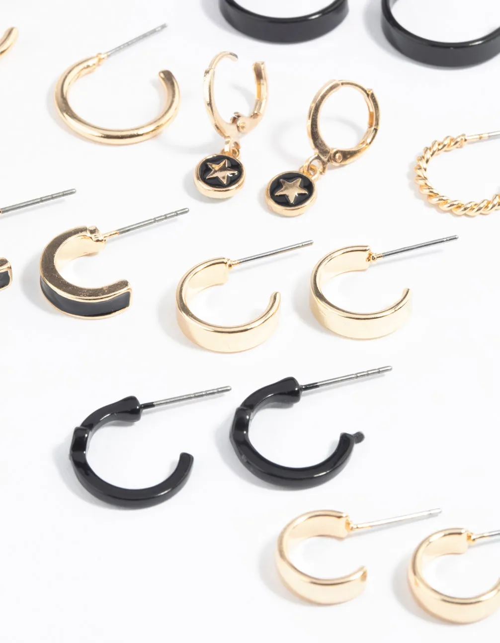 Gold Star Hoop Earring 8-Pack sold by lovisa product image thumbnail 3