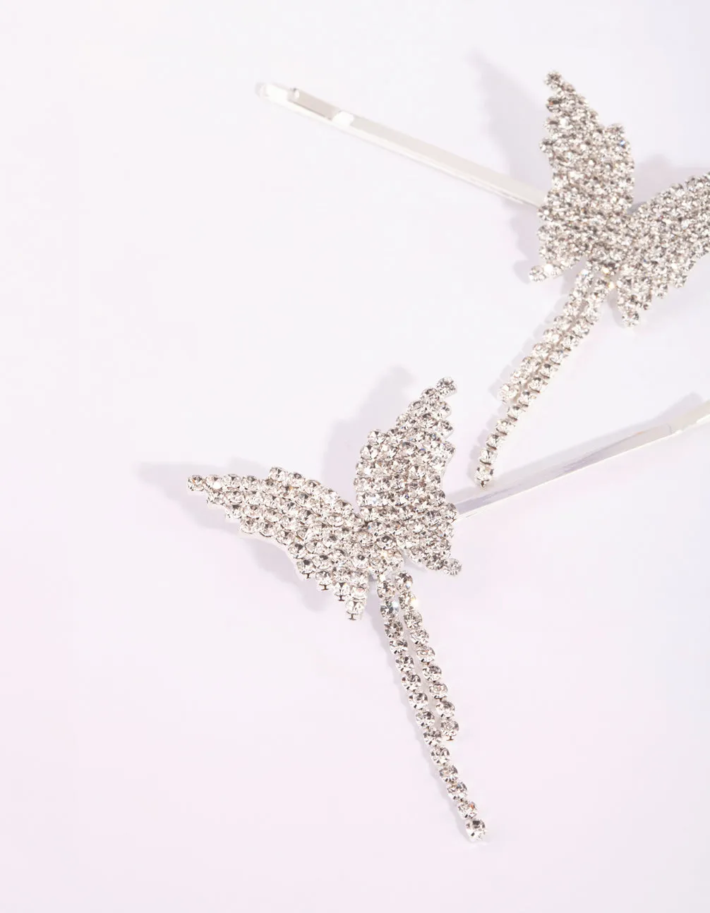 Silver Diamante Butterfly Drape Clip Set sold by lovisa product image thumbnail 3