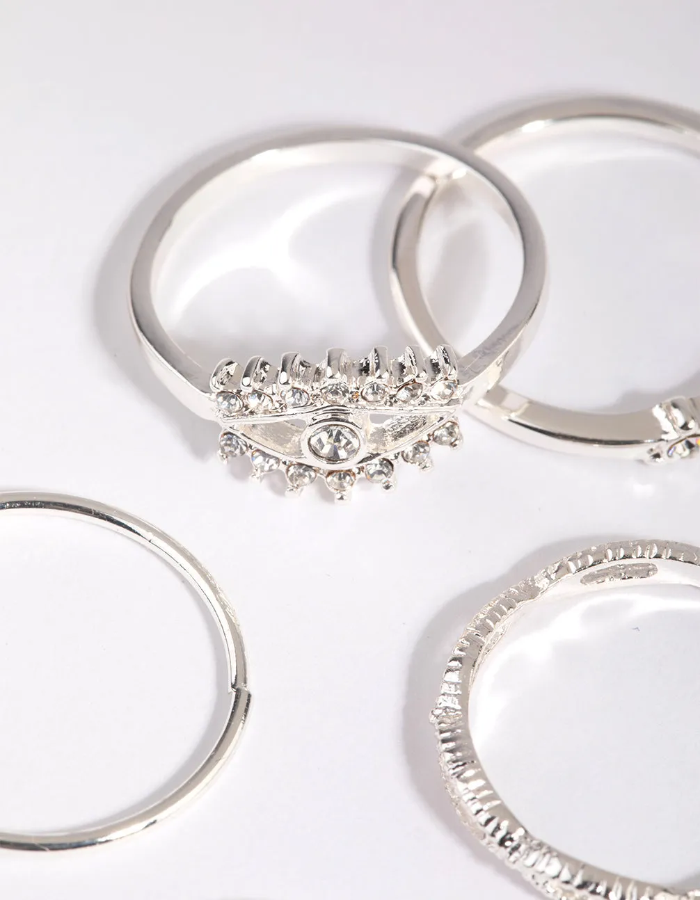 Silver Evil Eye Ring 5-Pack sold by lovisa product image thumbnail 3