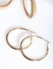 Gold Spiral Hoop Pack sold by lovisa