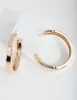Gold Square Edge Hoop Earrings sold by lovisa