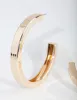 Gold Square Edge Hoop Earrings sold by lovisa