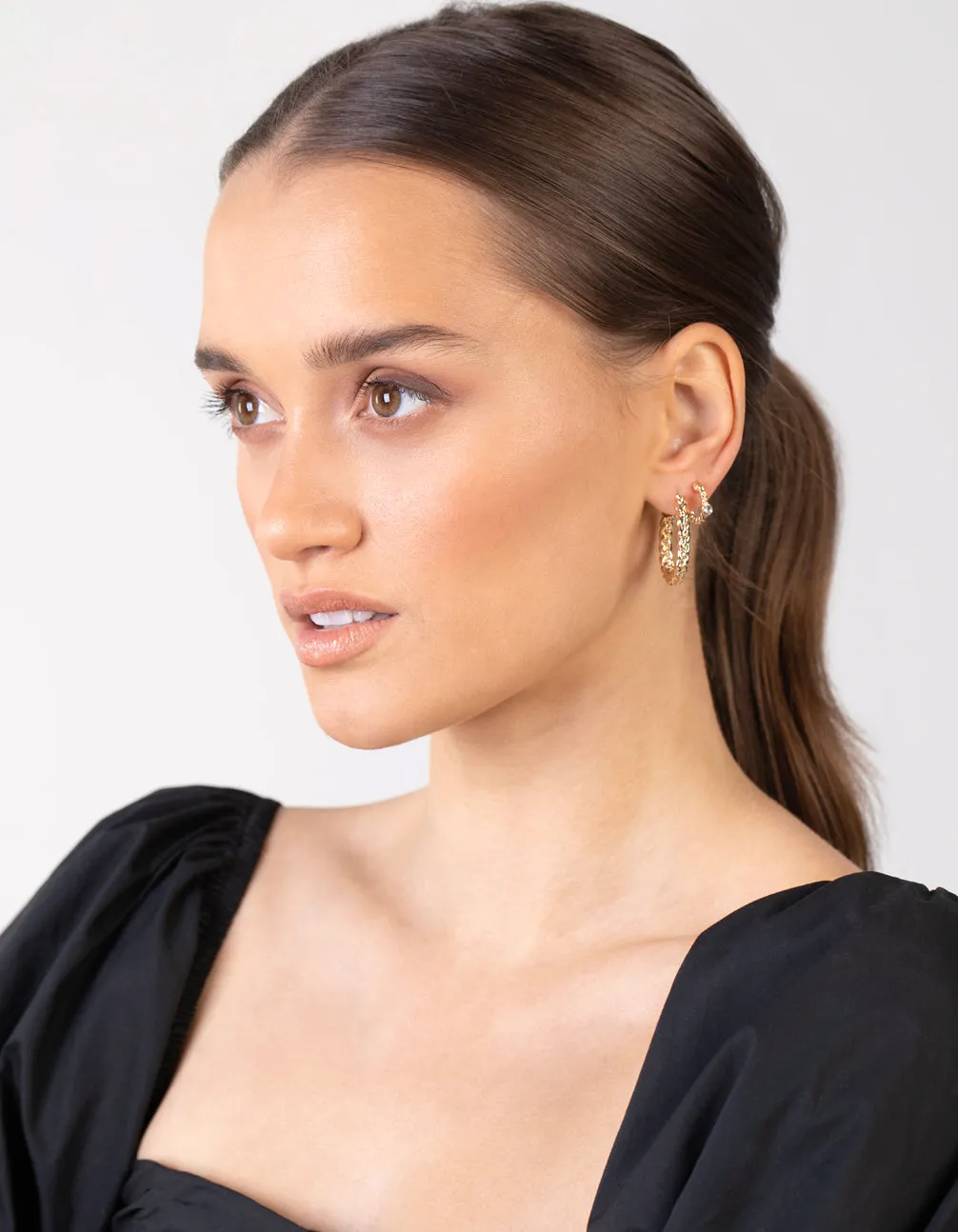 Gold Multi Twist Hoop Earring 6-Pack sold by lovisa product image thumbnail 5