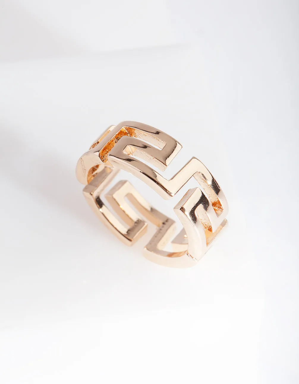 Gold Cut-Out Ancient Ring sold by lovisa
