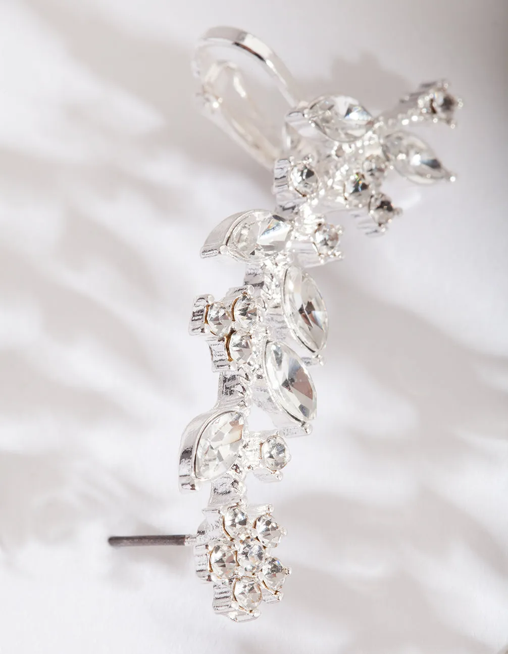 Silver Diamante Leaf Ear Cuff sold by lovisa product image thumbnail 2