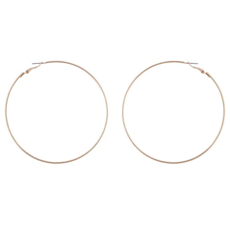 Gold Super Hoop Earrings sold by lovisa