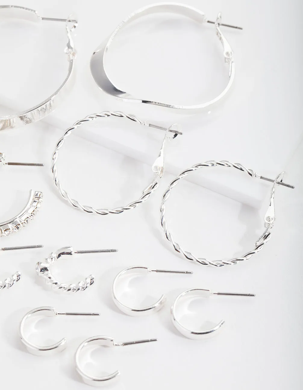 Silver Multi Choice Hoop Earring 6-Pack sold by lovisa product image thumbnail 2
