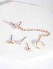 Gold Flower Chain Cuff Ear Pack sold by lovisa