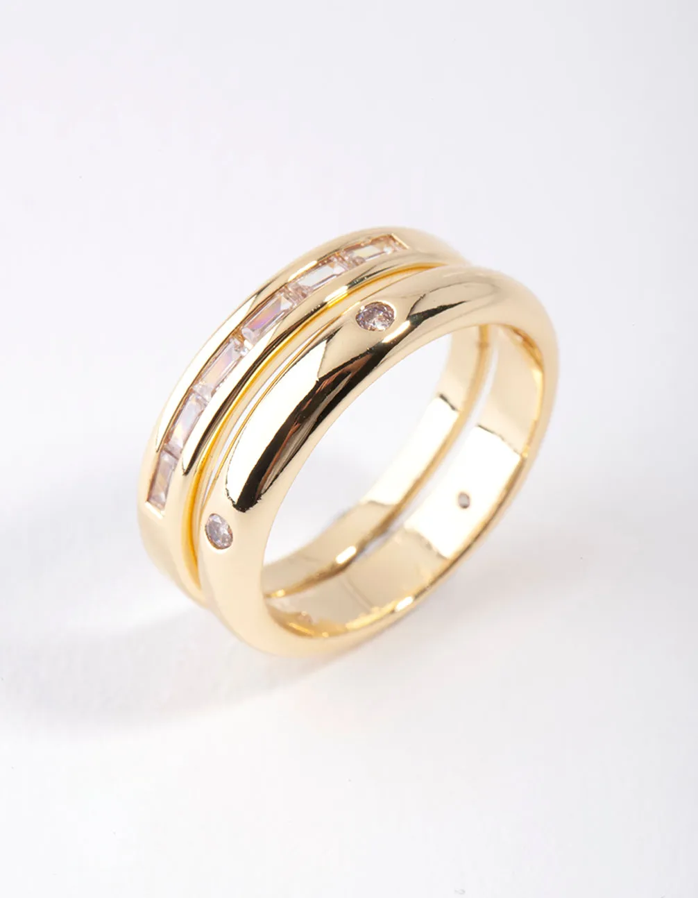 Gold Plated Diamante Stone Ring Pack sold by lovisa product image thumbnail 2