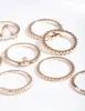 Gold Key Cut-Out Ring Pack sold by lovisa