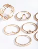 Gold Key Cut-Out Ring Pack sold by lovisa