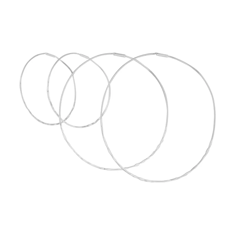 Silver Diamond Cut Hoop Earring Two Pack sold by lovisa