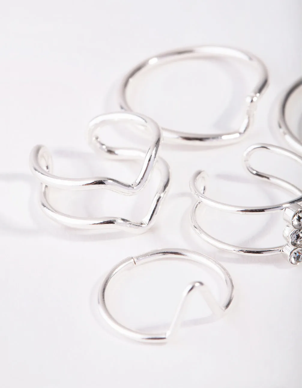 Silver Multi Band 8-Pack Rings sold by lovisa product image thumbnail 4