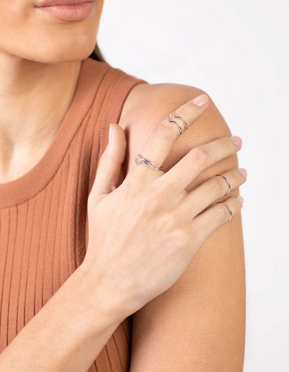 Silver Multi Band 8-Pack Rings sold by lovisa product image thumbnail 2