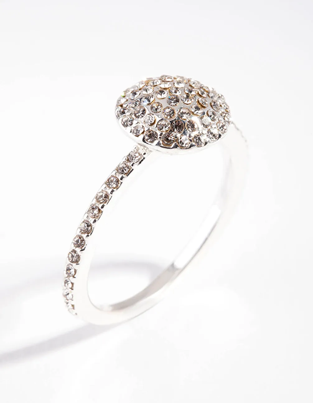 Silver Diamante Round Ring sold by lovisa product image thumbnail 4