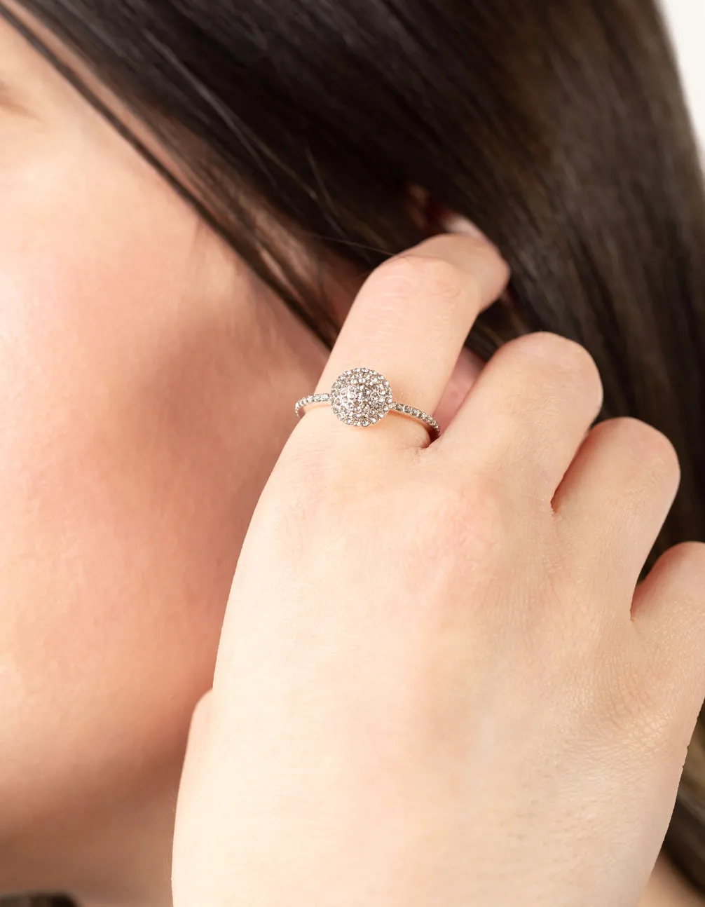 Silver Diamante Round Ring sold by lovisa product image thumbnail 2