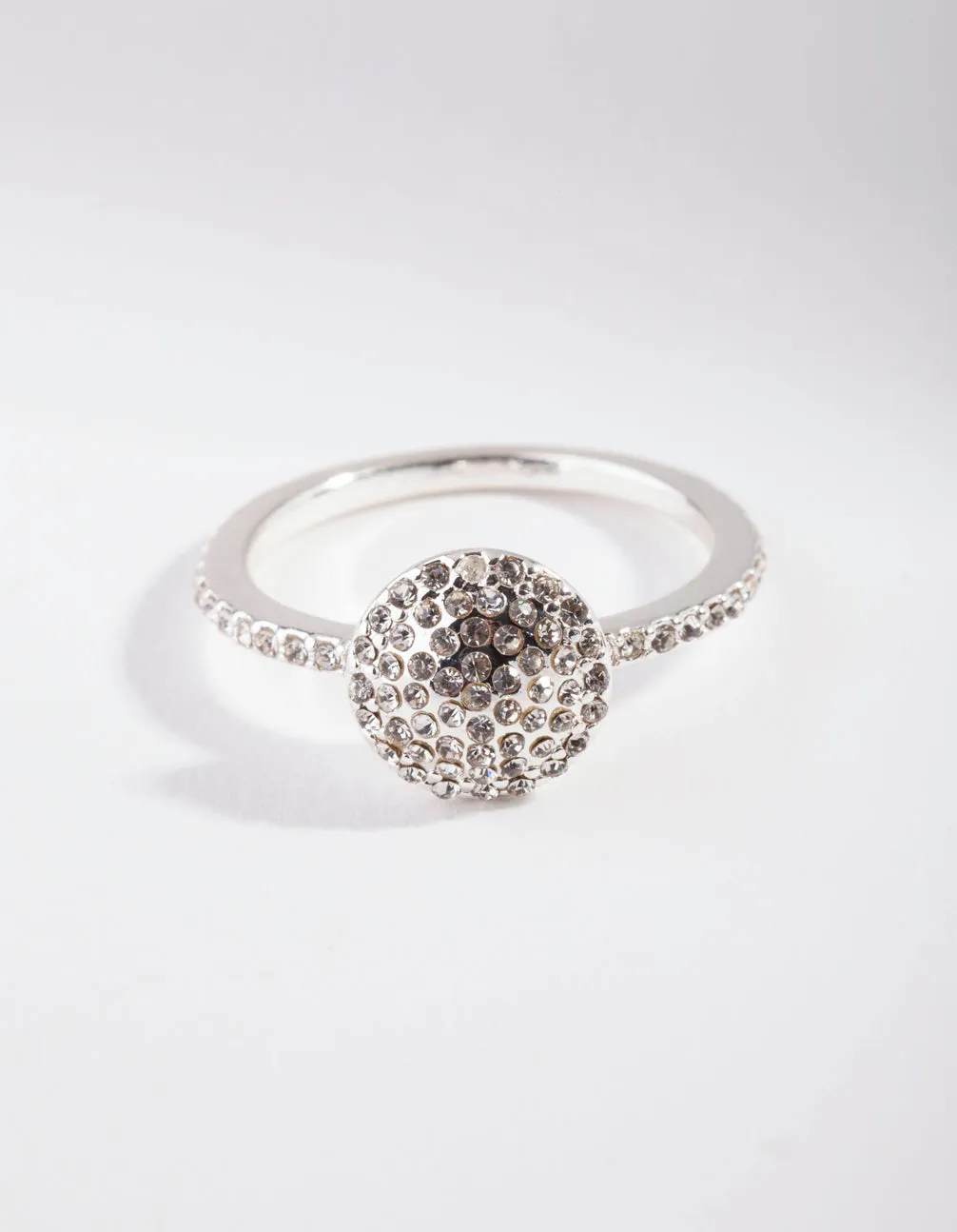Silver Diamante Round Ring sold by lovisa product image thumbnail 3