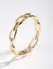 Gold Plated Skinny Rectangle Link Ring sold by lovisa