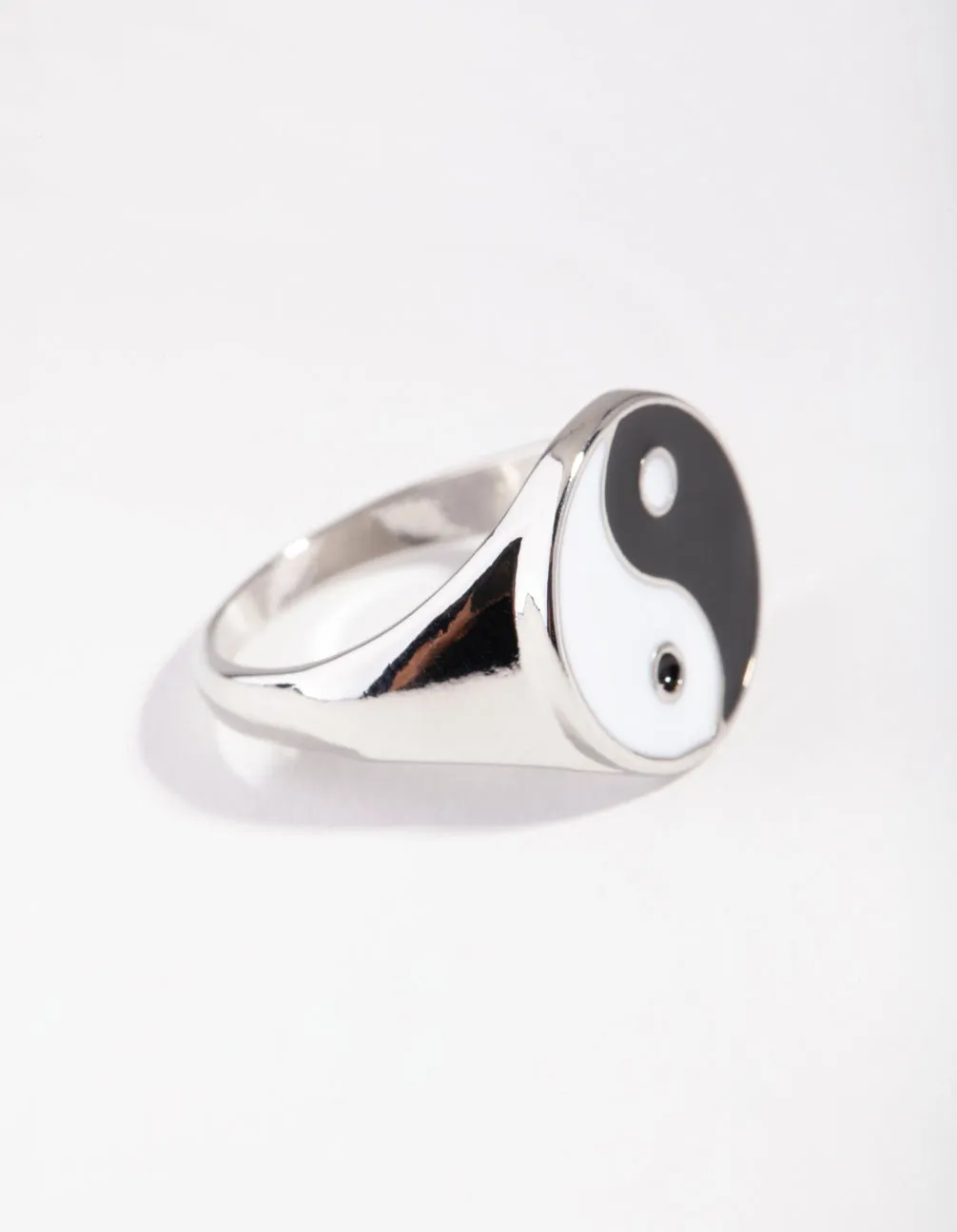 Silver Yin & Yang Signet Ring sold by lovisa