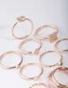 Rose Gold Diamond Cut Ring 26-Pack sold by lovisa