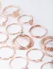 Rose Gold Diamond Cut Ring 26-Pack sold by lovisa
